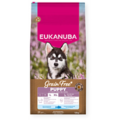 EUKANUBA Puppy с океанической рыбой крупным собакам беззерновой 12 кг