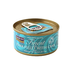 F4C филе тунца с крабом 70 г влажный корм для котов