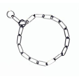 Choke collar long link 4mm 62cm