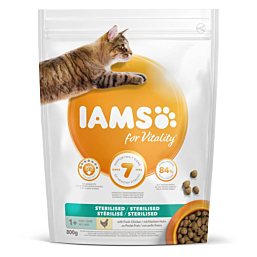 Kuiv täissööt IAMS CAT Adult Light/Sterilised kanaga 3kg kassidele