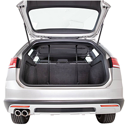 Car dog grid, angled, width: 85–140 cm height: 75–110 cm, black