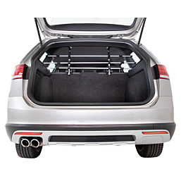 Car dog grid, width: 96–163 cm height: 34–48 cm, silver/black