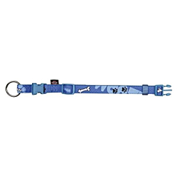 Trixie Modern Art Woof collar M-L 35-55cm/20mm blue