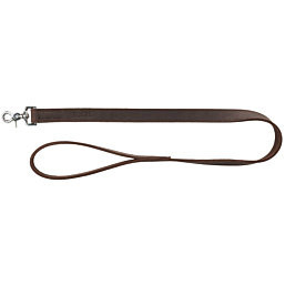 Rustic fatleather leash, L–XL: 1.00 m/25 mm, dark brown