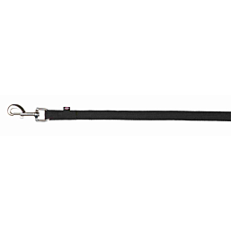 Tracking leash, flat strap, 15 m/20 mm, black