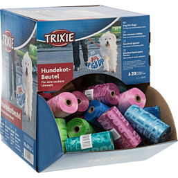 Dog poo bags, roll, 20 bags, sorted