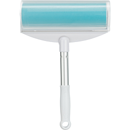Lint roller XXL, silicone, 20 × 30 cm, white/turquoise