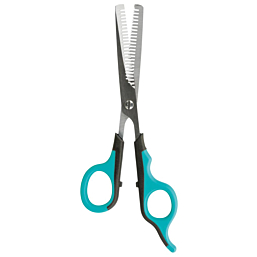Thinning scissors, double-sided, 18 cm