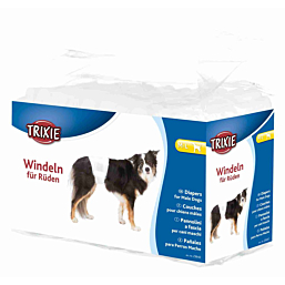 Diapers for male dogs, M–L: 46–60 cm, 12 pcs.