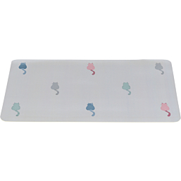 Cat place mat, 44 × 28 cm, sage