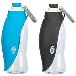 Bottle with drinking bowl, 0.55 l, various