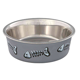 Stainless steel bowl with plastic coating, 0.25 l/ø 12 cm