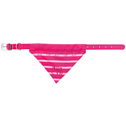 Nylon collar with neckerchief, XS–S: 25–31 cm/15 mm, fuchsia