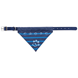 Nylon collar with neckerchief, XS–S: 25–31 cm/15 mm, indigo