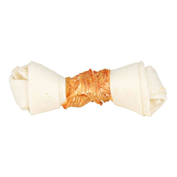 Treat for dogs DENTAfun Knotted Chicken Chewing Bone, 15 cm, 70 g