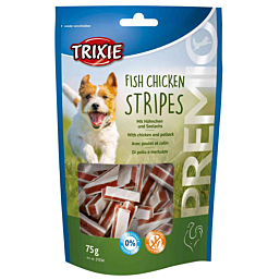 Treat for dogs PREMIO Fish Chicken Stripes, 75 g