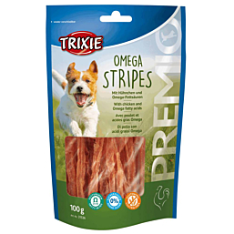 Treat for dogs PREMIO Omega Stripes, chicken, 100 g