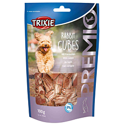 Treat for dogs PREMIO Rabbit Cubes, 100 g