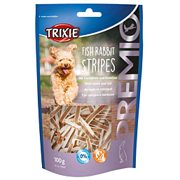 Treat for dogs PREMIO Fish Rabbit Stripes, 100 g
