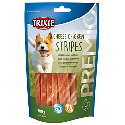 Treat for dogs PREMIO Cheese Chicken Stripes, 100 g