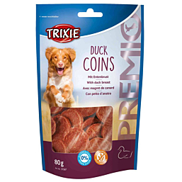 Treat for dogs PREMIO Duck Coins, 80 g