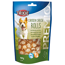 Treat for dogs PREMIO Chicken Cheese Rolls, 100 g