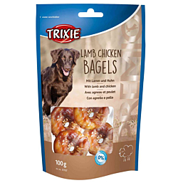 Treat for dogs PREMIO Lamb Chicken Bagels, 100 g