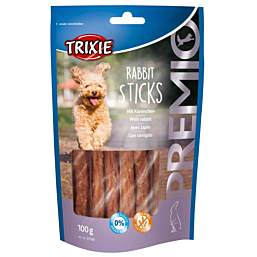 Treat for dogs PREMIO Rabbit Sticks, 100 g