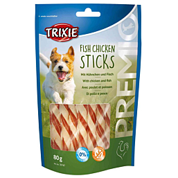 Treat for dogs PREMIO Fish Chicken Sticks, 80 g