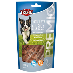 Treat for dogs PREMIO Goose Liver Cubes, 100 g