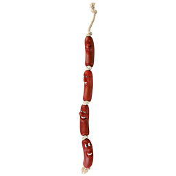 Toy for dogs Sausage chain of 4, vinyl, 75 cm