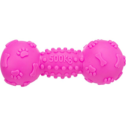 Toy for dogs Dumbbell, vinyl, 19 cm random color