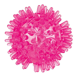 Toy for dogs Flashing hedgehog ball, TPR, ø 5 cm random color