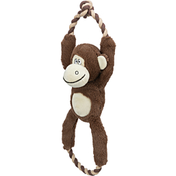 Monkey, plush/rope, 40 cm