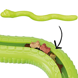 Toy for dogs Snack-Snake, TPR, 42 cm