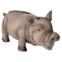 Toy for dogs Pig, original animal sound, latex, 21 cm