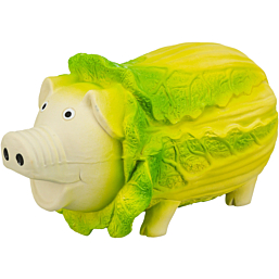 Cabbage pig, latex, 23 cm, light green