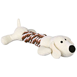 Toy for dogs Animal with rope, plush, 32 cm random color