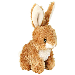 Toy for dogs Rabbit, plush, 15 cm random color