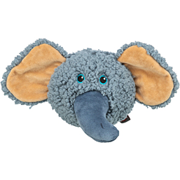 Elephant head, plush, recyled, 12 cm