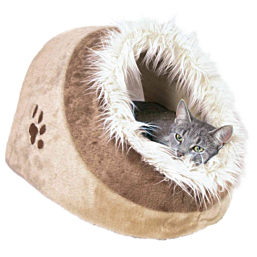 Домик Minou cuddly cave, 35 × 26 × 41 см, бежевый/коричневый