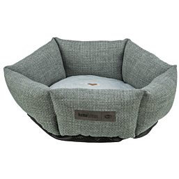 Viviana bed, round, ø 50 cm, blue-grey