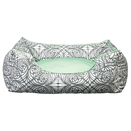 Лежак для собак Felina 75x65см серый/мятный