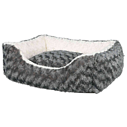 Лежак для собак Kaline 65x50см серый/кремовый