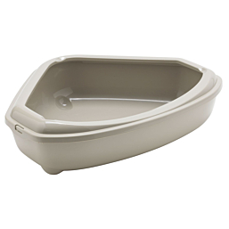 Kassitualett Corner Tray äärega Warm Grey Hall