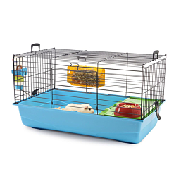 Клетка Nero 2 De Luxe 80x50x45cm чёрный/синий