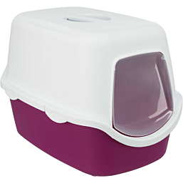 Cat litterbox Vico 40 × 40 × 56 cm, berry/white