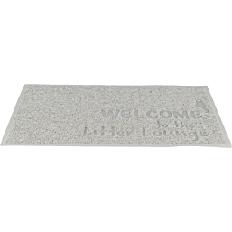 Cat litter tray mat, PVC, 40 × 60 cm, light grey