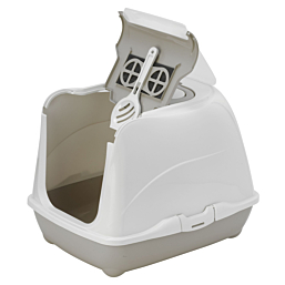 Cat litterbox Flip Cat 50x39x38cm Warm Grey
