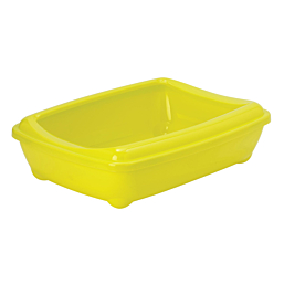 Cat litterbox Arist-o-Tray + Rim Large Lemon
